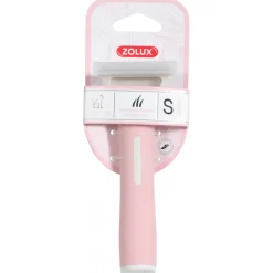 Zolux Anah Cat Super Borstel Klein - Kattenvachtborstel - 5x5x14 cm Pink Wit For Cat. All Coat Types S