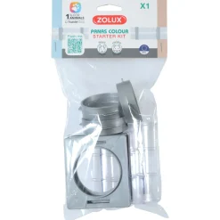Zolux Basisset Panas Tubes - Dierenverblijf - Ø8.3x22.3 cm Grijs Transparant