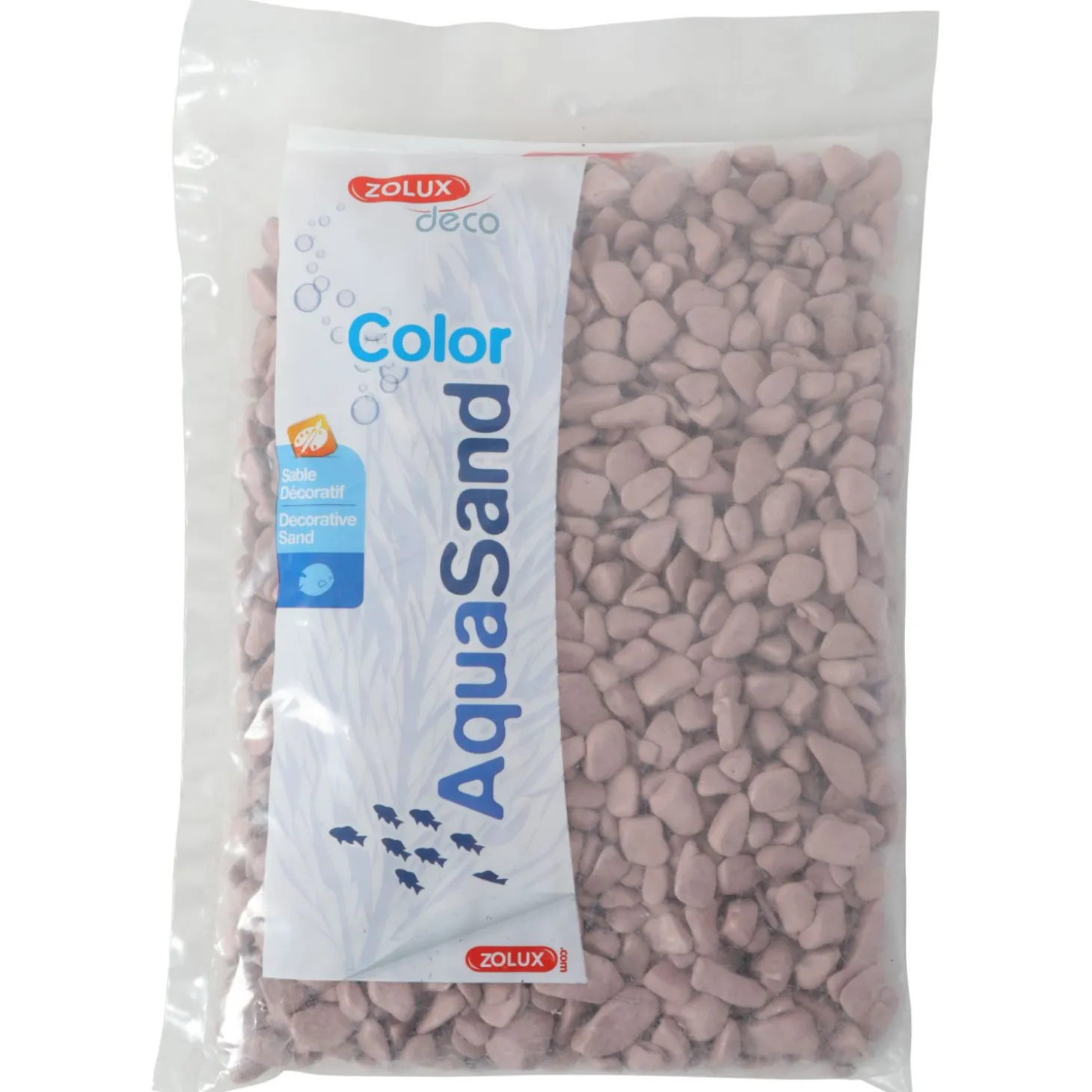 Zolux Ekaï Aquariumgrind - Aquarium - Siergrind - 23x16x2 cm 1 kg Lichtroze
