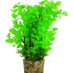 Zolux Kunstplanten Op Grind - Aquarium - Kunstplant - Groen per stuk Medium