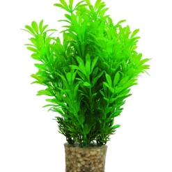 Zolux Kunstplanten Op Grind - Aquarium - Kunstplant - Groen per stuk Medium