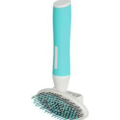 Zolux Puppy Soft Borstel - Hondenvachtborstel - 9x5.5x17 cm Wit Turquoise Voor Langhaar