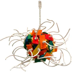 Zoo-Max Extreme Fireball - Vogelspeelgoed - 1968 g Rood Blauw Oranje