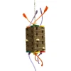 Zoo-Max Foraging Block Tower - Vogelspeelgoed - 378 g Rood Blauw Oranje