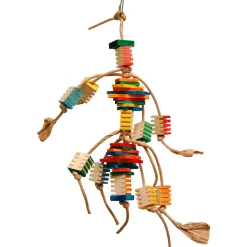 Zoo-Max Groovy Frita Tower - Vogelspeelgoed - 383 g Rood Blauw Oranje