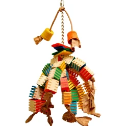 Zoo-Max Groovy Gizmo - Vogelspeelgoed - 663 g Rood Blauw Oranje