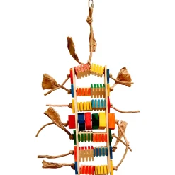 Zoo-Max Groovy Teacher - Vogelspeelgoed - 428 g Rood Blauw Oranje