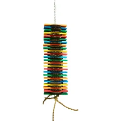 Zoo-Max Kooky Tower - Vogelspeelgoed - 468 g Rood Blauw Oranje