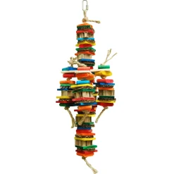 Zoo-Max Picolo - Vogelspeelgoed - 388 g Rood Blauw Oranje